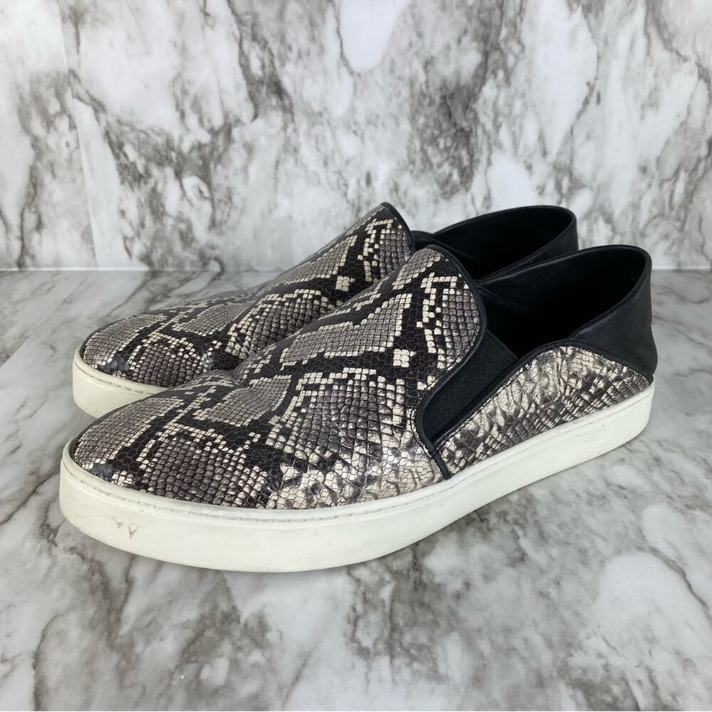 Vince Garvey Embossed Python Snake Print Almond-T… - image 3